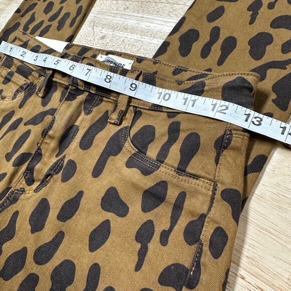 L'AGENCE NWT Margot High Rise Skinny Cropped Jeans Leopard Print Size 25 - Picture 9 of 11